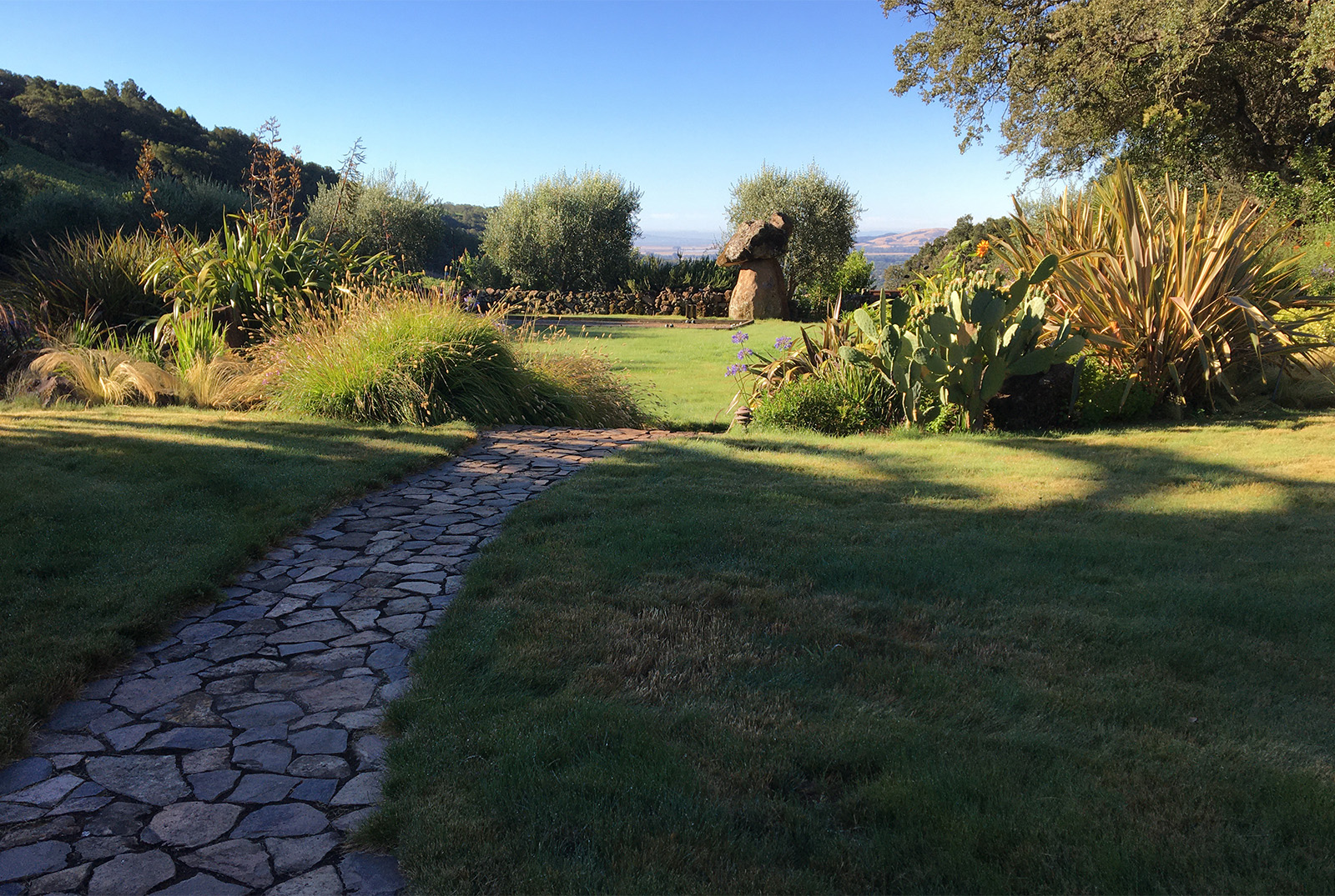 Stone path through B.Wise grounds