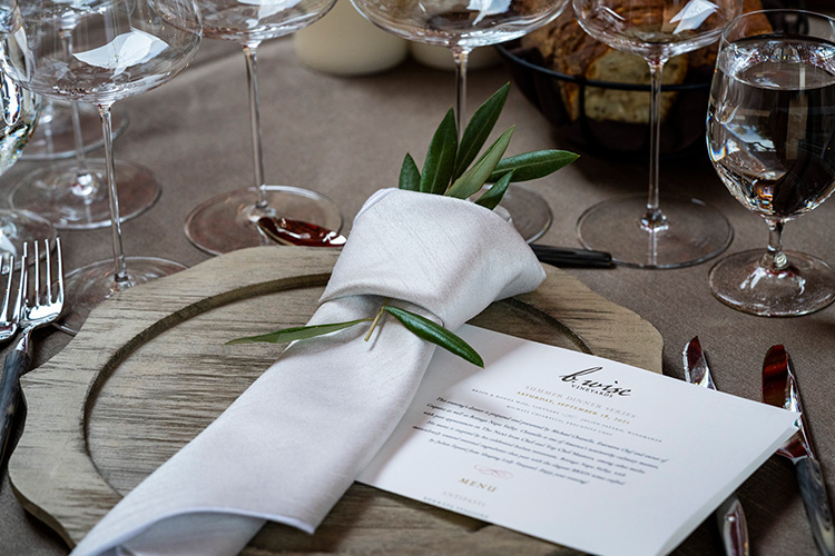 Exclusive club member dinner at B. Wise Vineyards